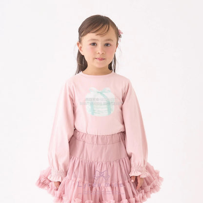 日本童裝 Ly# mine 印花圖案上衣 100-150cm 女童款 冬季 TOPS