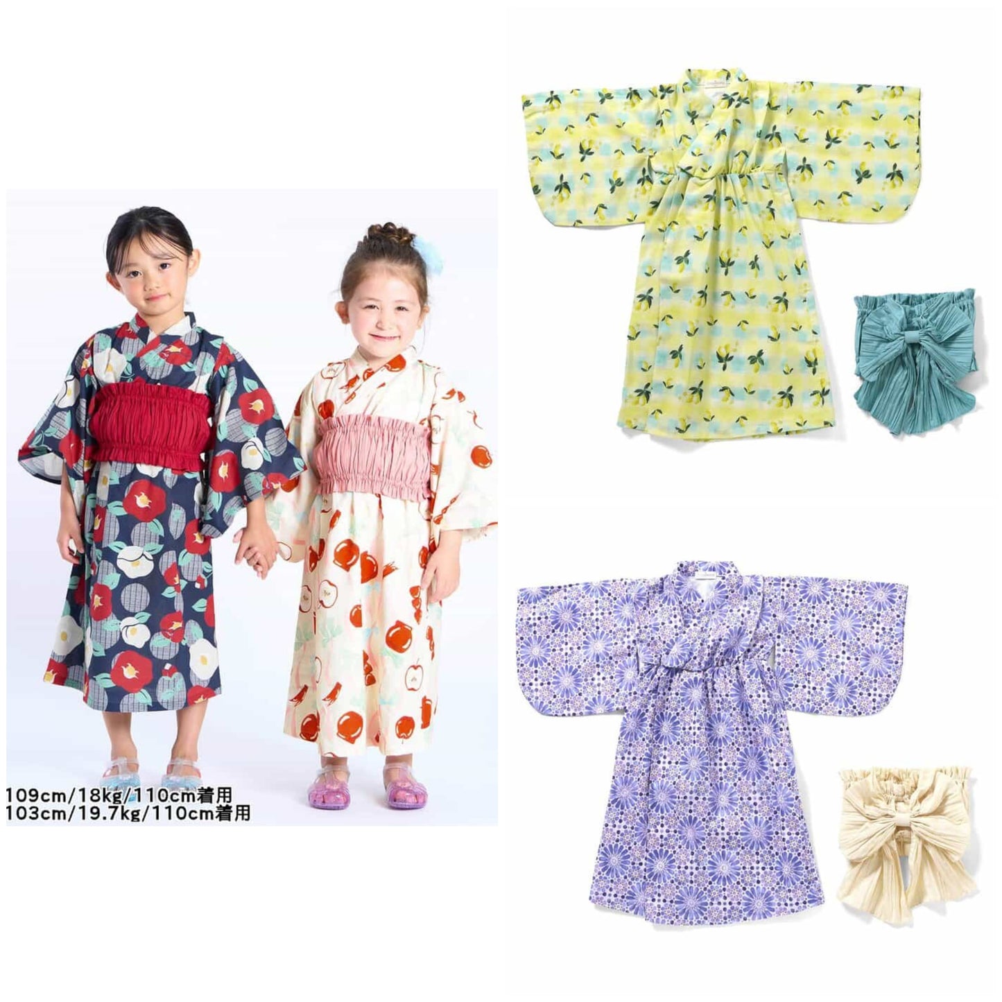 日本童裝 Ampersand 日本浴衣 日本和服 80-140cm 女童款 夏季 其他品牌童裝 DRESSES 日本夏祭慶典特輯