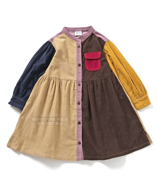 日本童裝 BR#22EE 襯衫連身裙外套 80-140cm 女童款 秋季 DRESSES OUTERWEAR