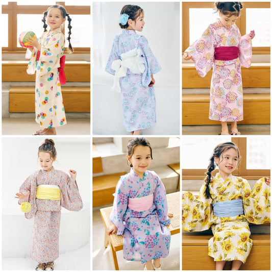 日本童裝 apres les cours 日本浴衣 日本和服 100-150cm 女童款 夏季 DRESSES 日本夏祭慶典特輯