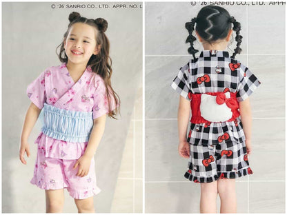Disney Japanese children's clothing, Jinbei Japanese kimono, 100-150cm, for girls, summer, other brand children's clothing, TOPS PANTS, Japanese Summer Festival Special