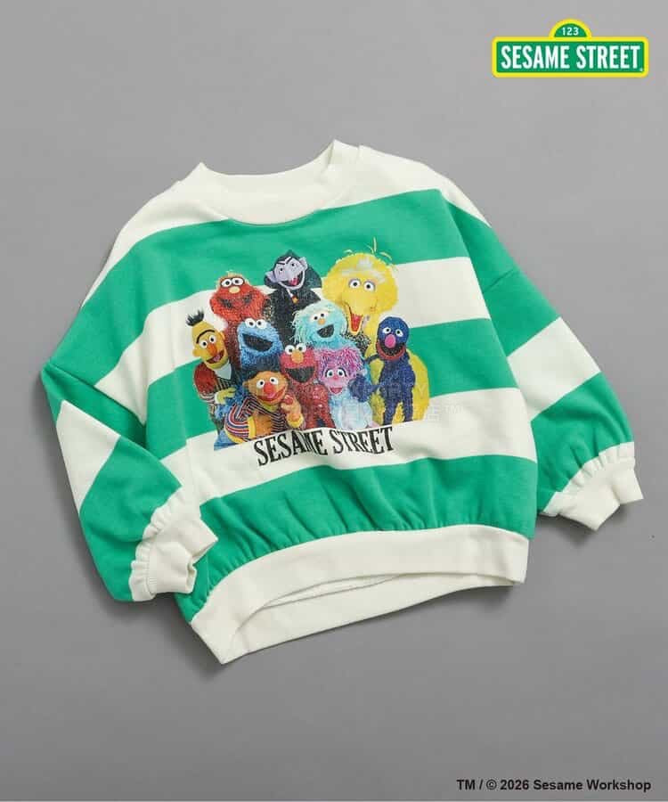 日本童裝 BREEZE x SESAME STREET 衛衣 80-130cm 男童款 春季 TOPS