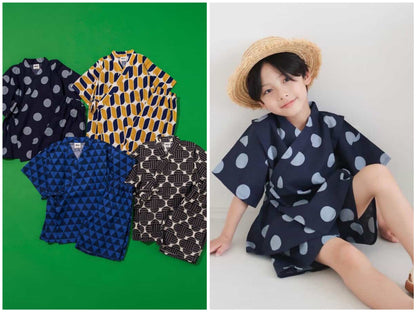 Disney Japanese children's clothing, Jinbei Japanese kimono, 100-150cm, for girls, summer, other brand children's clothing, TOPS PANTS, Japanese Summer Festival Special