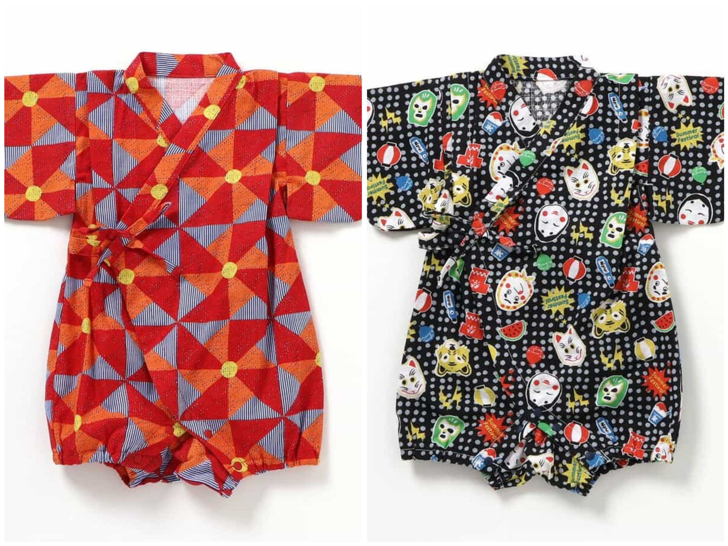 日本童裝 BREEZE 日本甚平 日本和服 70-80cm 男童款 初生嬰兒 夏季 Jumpsuit 日本夏祭慶典特輯