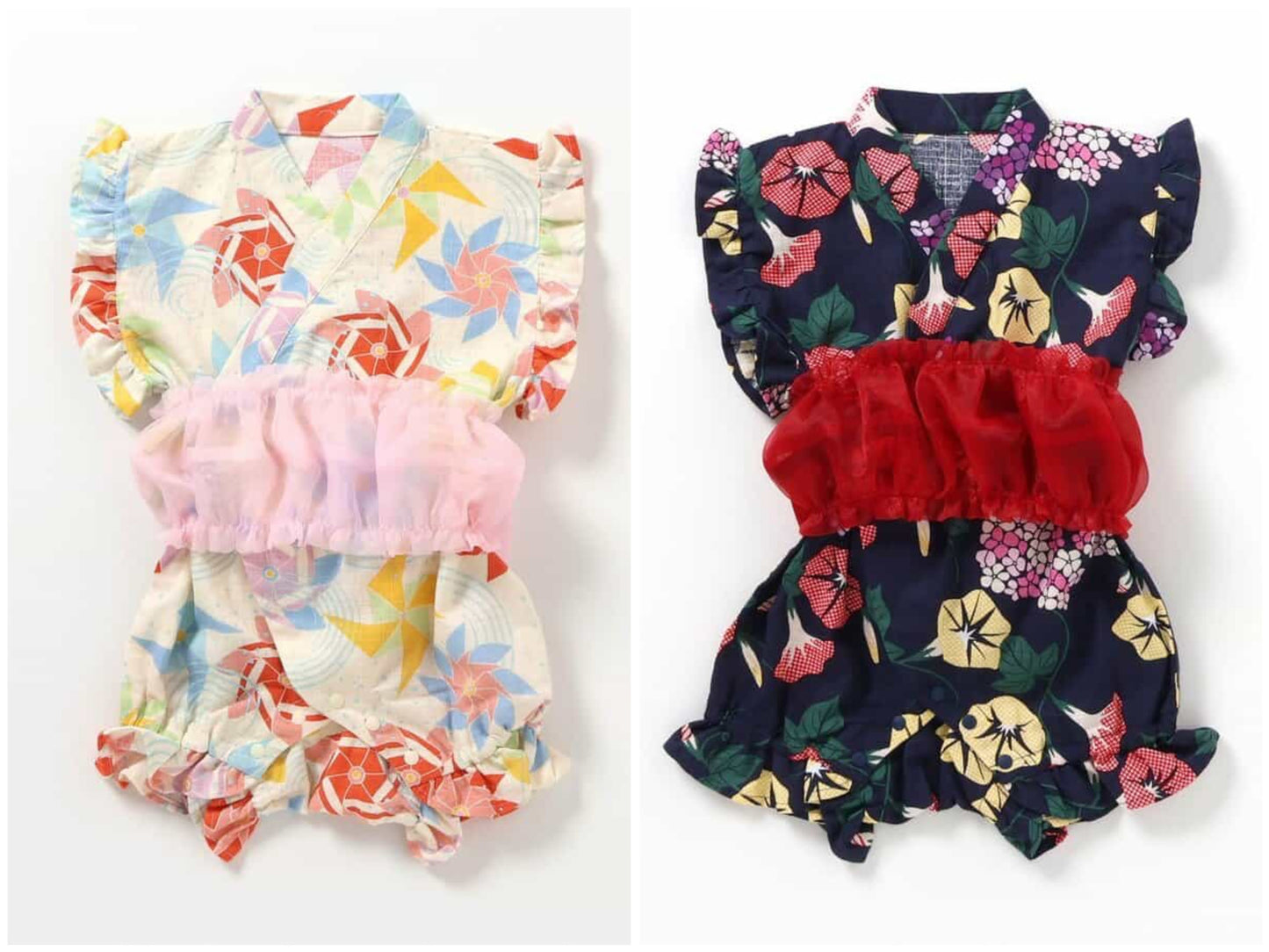 Disney Japanese children's clothing, Jinbei Japanese kimono, 100-150cm, for girls, summer, other brand children's clothing, TOPS PANTS, Japanese Summer Festival Special