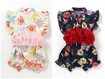 Disney Japanese children's clothing, Jinbei Japanese kimono, 100-150cm, for girls, summer, other brand children's clothing, TOPS PANTS, Japanese Summer Festival Special