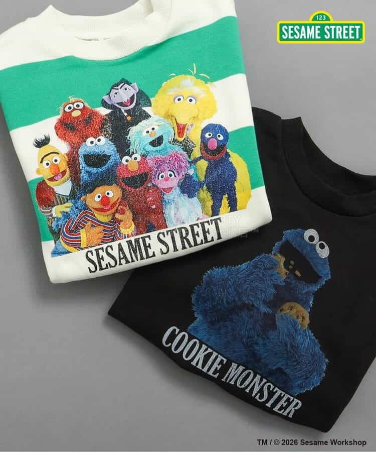 日本童裝 BREEZE x SESAME STREET 衛衣 80-130cm 男童款 春季 TOPS