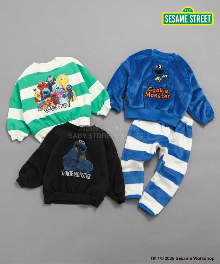 日本童裝 BREEZE x SESAME STREET 衛衣 80-130cm 男童款 春季 TOPS