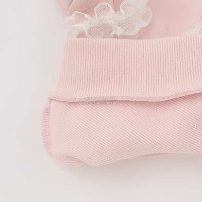 日本童裝 Ly# mine 吊帶薄紗拼接衛衣 100-150cm 女童款 冬季 TOPS