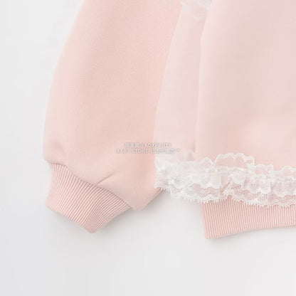 日本童裝 Ly# mine 吊帶薄紗拼接衛衣 100-150cm 女童款 冬季 TOPS