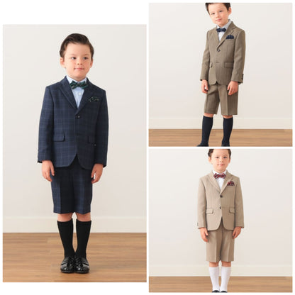 日本童裝 BEAMS mini 西裝套裝 100-130cm 男童款 冬季 OUTERWEAR TOPS PANTS 面試/宴會/表演