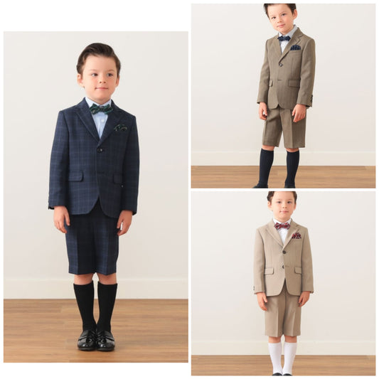 日本童裝 BEAMS mini 西裝套裝 100-130cm 男童款 冬季 OUTERWEAR TOPS PANTS 面試/宴會/表演