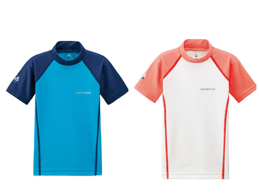 Mont-Bell UV/Waterproof Series Amphibious Short-Sleeved Tops (100-120cm) for Boys Summer TOPS (Summer Swimsuit Special) 