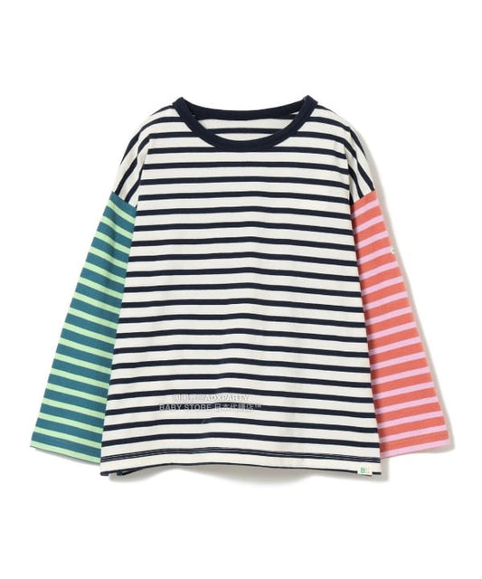日本童裝 BEAMS mini 條紋長袖上衣 90-140cm 男童款/女童款 秋冬季 TOPS