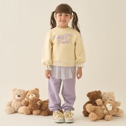 日本童裝 Ly# mine 蕾絲袖口衛衣 100-150cm 女童款 冬季 TOPS