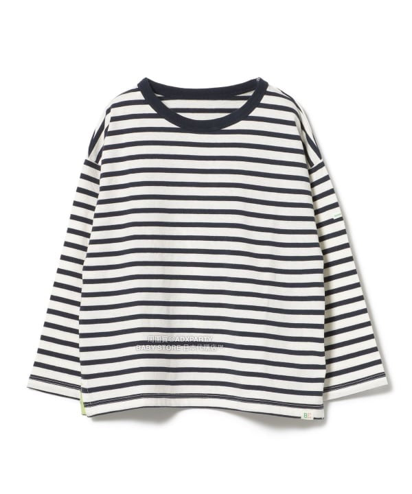 日本童裝 BEAMS mini 條紋長袖上衣 90-140cm 男童款/女童款 秋冬季 TOPS