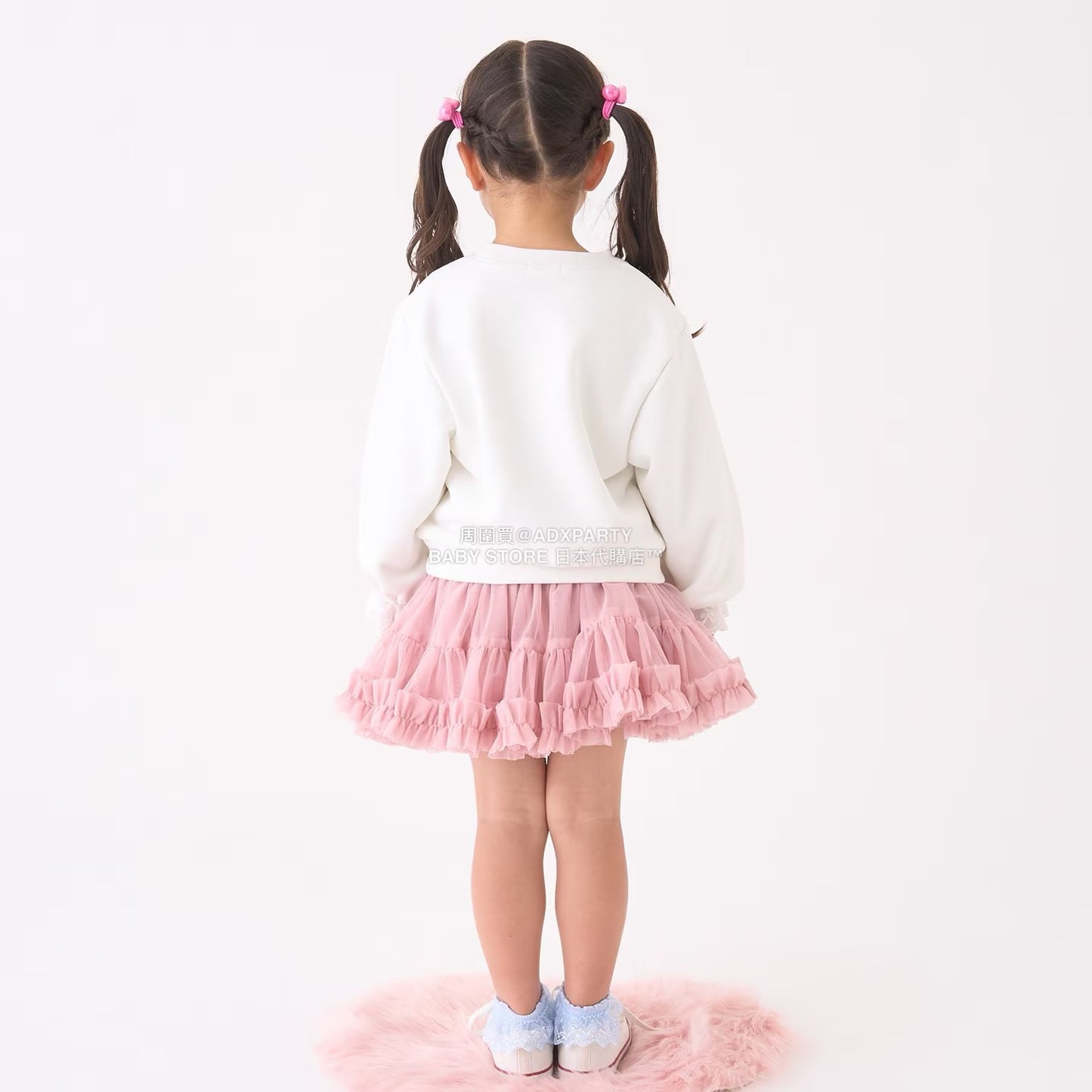 日本童裝 Ly# mine 蕾絲袖口衛衣 100-150cm 女童款 冬季 TOPS