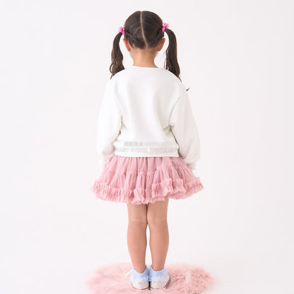 日本童裝 Ly# mine 蕾絲袖口衛衣 100-150cm 女童款 冬季 TOPS