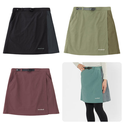 Japanese children's clothing mont-bell waterproof series / elastic / lightweight parent-child style skirt pants XS-XL adult summer SKIRTS PANTS