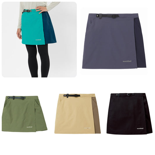 Japanese children's clothing mont-bell elastic / waterproof series parent-child style skirt pants XS-XL adult summer SKIRTS PANTS