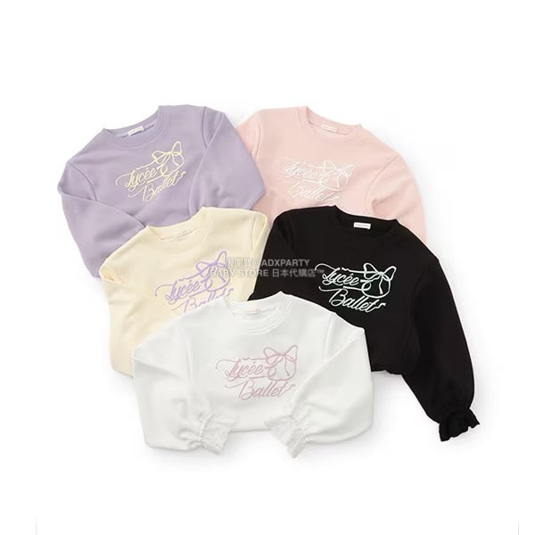 日本童裝 Ly# mine 蕾絲袖口衛衣 100-150cm 女童款 冬季 TOPS