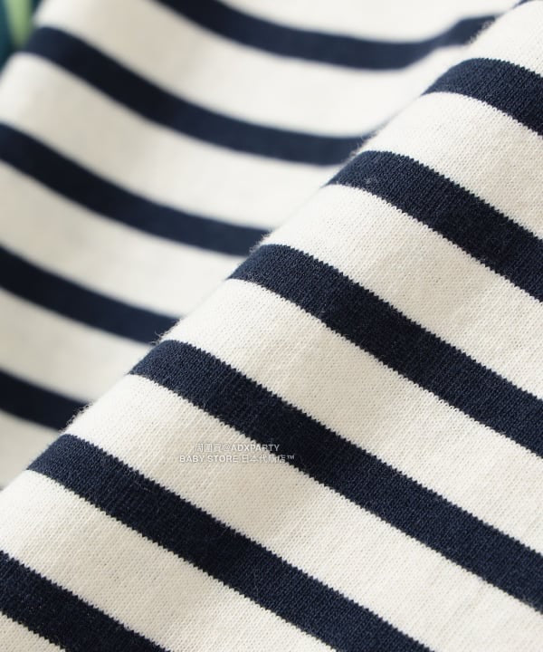 日本童裝 BEAMS mini 條紋長袖上衣 90-140cm 男童款/女童款 秋冬季 TOPS