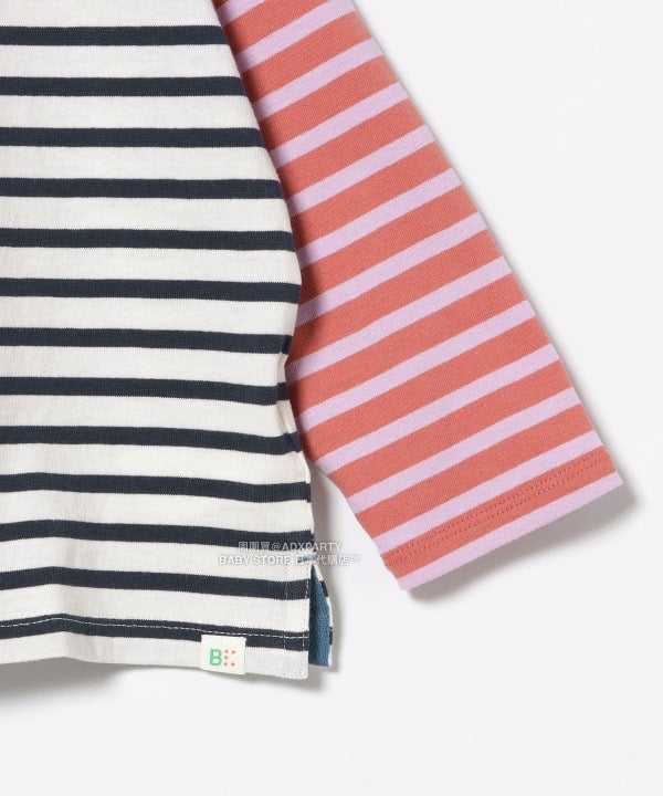 日本童裝 BEAMS mini 條紋長袖上衣 90-140cm 男童款/女童款 秋冬季 TOPS