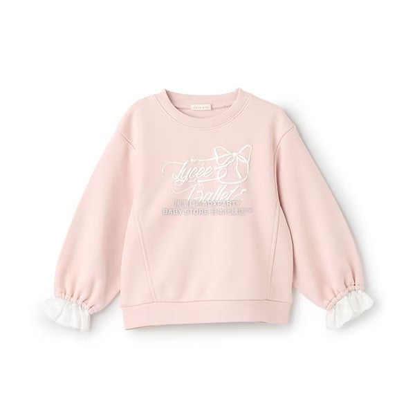 日本童裝 Ly# mine 蕾絲袖口衛衣 100-150cm 女童款 冬季 TOPS