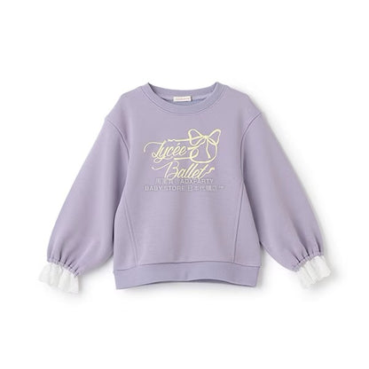 日本童裝 Ly# mine 蕾絲袖口衛衣 100-150cm 女童款 冬季 TOPS