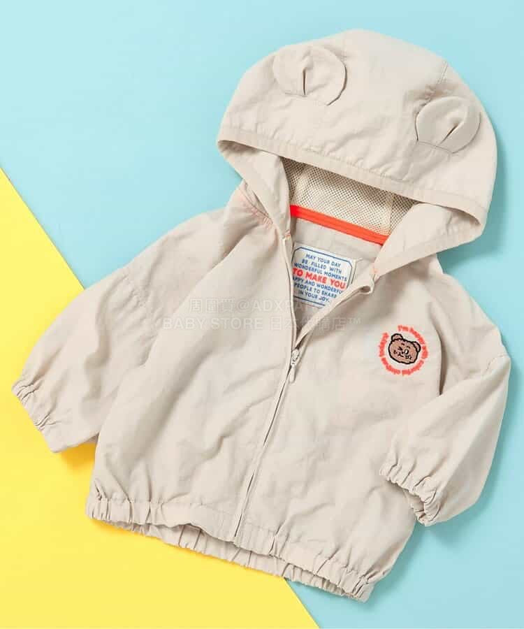 日本童裝 BREEZE 防水系列 防UV 風褸 70-80cm 男童款 初生嬰毛 夏季 OUTERWEAR