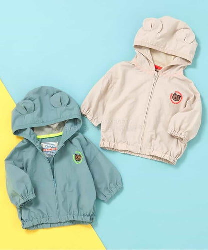日本童裝 BREEZE 防水系列 防UV 風褸 70-80cm 男童款 初生嬰毛 夏季 OUTERWEAR