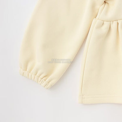 日本童裝 Ly# mine 蝴蝶結領荷葉上衣 100-150cm 女童款 冬季 TOPS