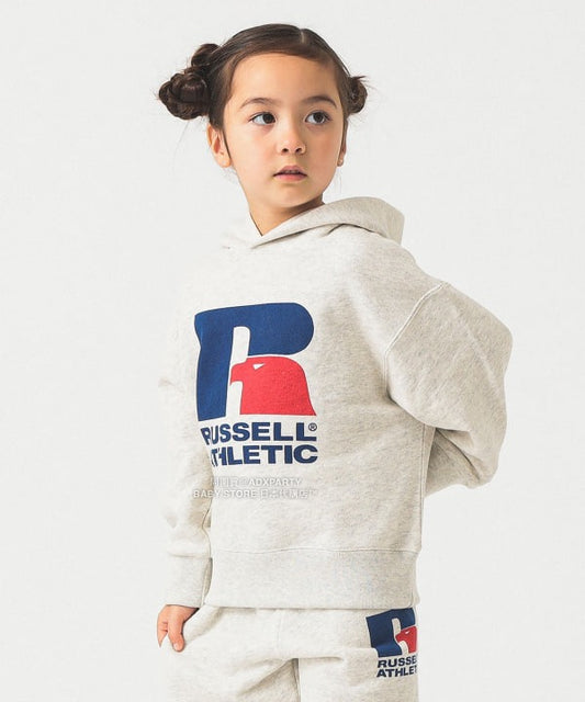 日本童裝 B:MING by BEAMS【別注版】RUSSELL ATHLETIC 連帽衛衣 110-150cm 男童款/女童款 秋冬季 TOPS