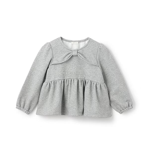 日本童裝 Ly# mine 蝴蝶結領荷葉上衣 100-150cm 女童款 冬季 TOPS