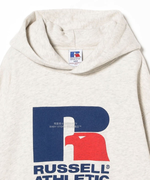 日本童裝 B:MING by BEAMS【別注版】RUSSELL ATHLETIC 連帽衛衣 110-150cm 男童款/女童款 秋冬季 TOPS