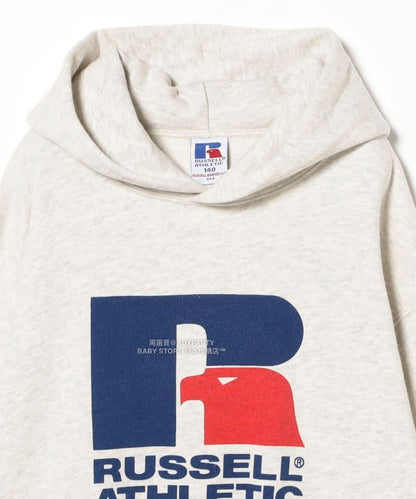 日本童裝 B:MING by BEAMS【別注版】RUSSELL ATHLETIC 連帽衛衣 110-150cm 男童款/女童款 秋冬季 TOPS