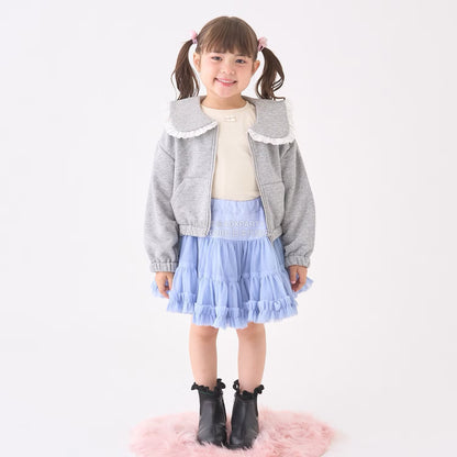 日本童裝 Ly# mine 水手領拉鍊衛衣外套 100-150cm 女童款 冬季 OUTERWEAR