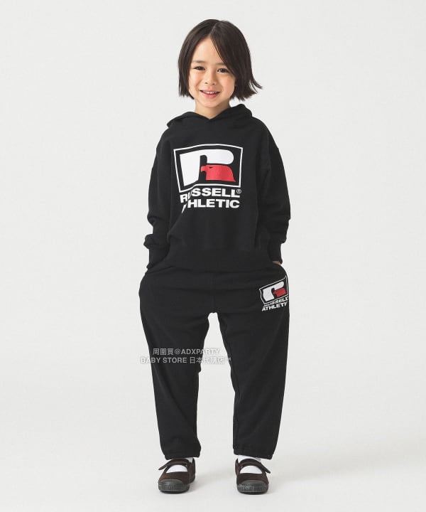 日本童裝 B:MING by BEAMS【別注版】RUSSELL ATHLETIC 連帽衛衣 110-150cm 男童款/女童款 秋冬季 TOPS