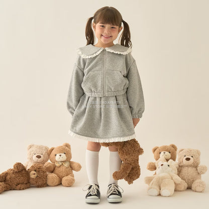 日本童裝 Ly# mine 水手領拉鍊衛衣外套 100-150cm 女童款 冬季 OUTERWEAR