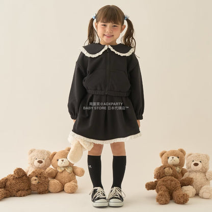 日本童裝 Ly# mine 水手領拉鍊衛衣外套 100-150cm 女童款 冬季 OUTERWEAR