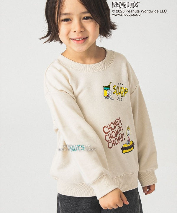 日本童裝 B:MING by BEAMS Peanuts 全花紋印花衛衣 90-140cm 男童款/女童款 秋冬季 TOPS