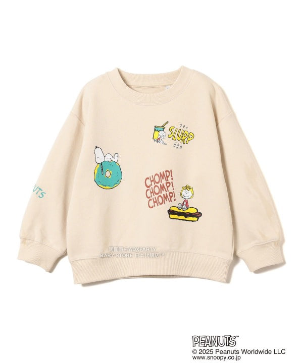 日本童裝 B:MING by BEAMS Peanuts 全花紋印花衛衣 90-140cm 男童款/女童款 秋冬季 TOPS