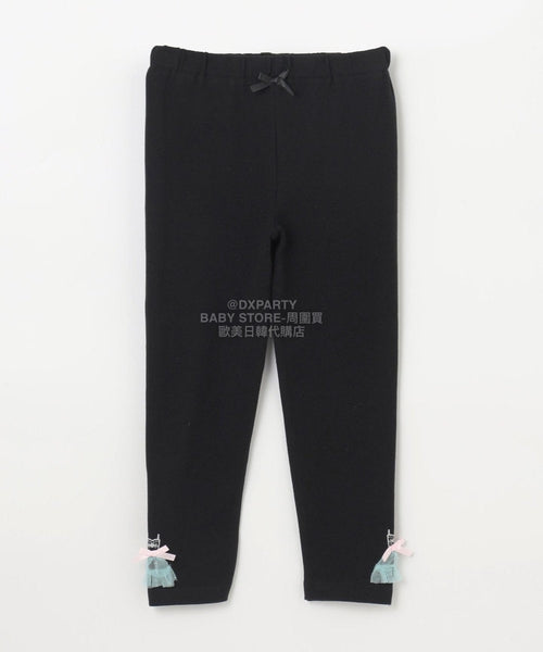 日本童裝 aF#a325 絲帶緊身褲 90-130cm 女童款 秋季 PANTS