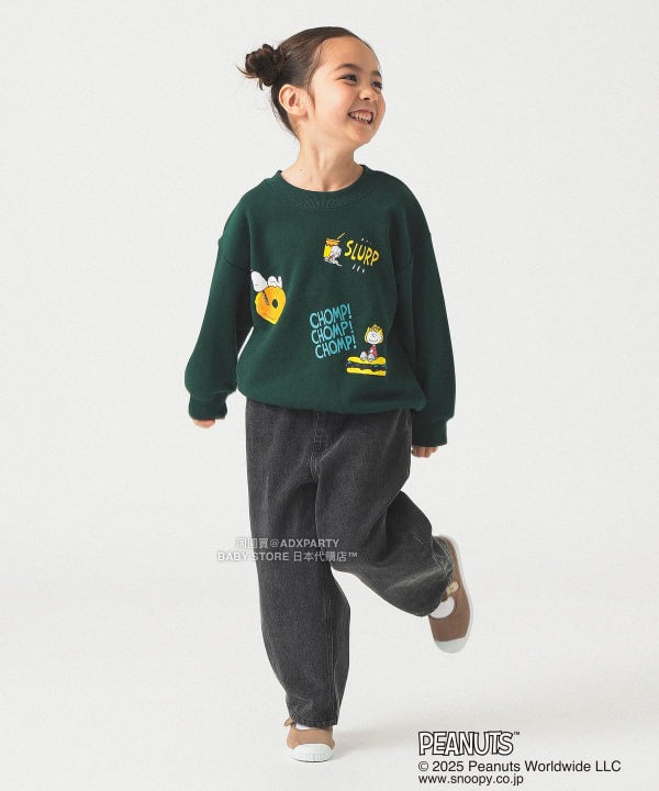 日本童裝 B:MING by BEAMS Peanuts 全花紋印花衛衣 90-140cm 男童款/女童款 秋冬季 TOPS