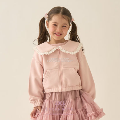 日本童裝 Ly# mine 水手領拉鍊衛衣外套 100-150cm 女童款 冬季 OUTERWEAR