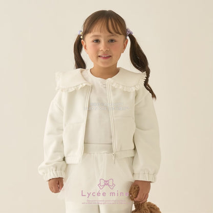 日本童裝 Ly# mine 水手領拉鍊衛衣外套 100-150cm 女童款 冬季 OUTERWEAR