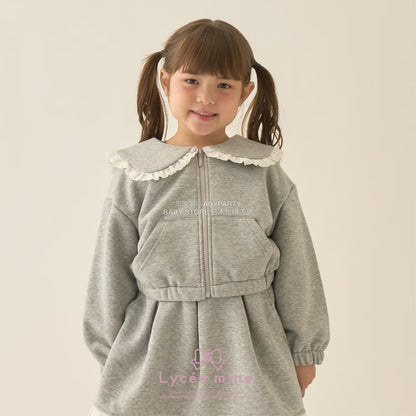 日本童裝 Ly# mine 水手領拉鍊衛衣外套 100-150cm 女童款 冬季 OUTERWEAR