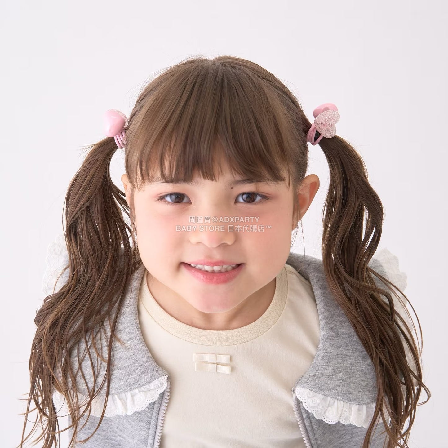 日本直送 Lycee mine 閃光心型髮圈兩件裝 手飾/髮飾系列