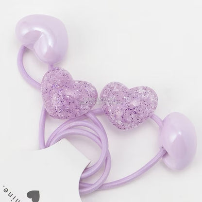 日本直送 Lycee mine 閃光心型髮圈兩件裝 手飾/髮飾系列