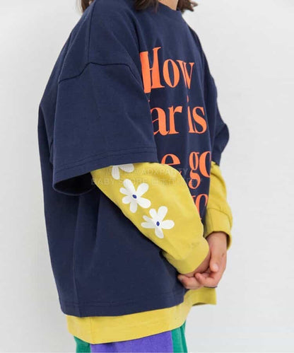 日本童裝 BREEZE 兩件上衣層疊套裝 90-150cm 男童款/女童款 夏季 TOPS